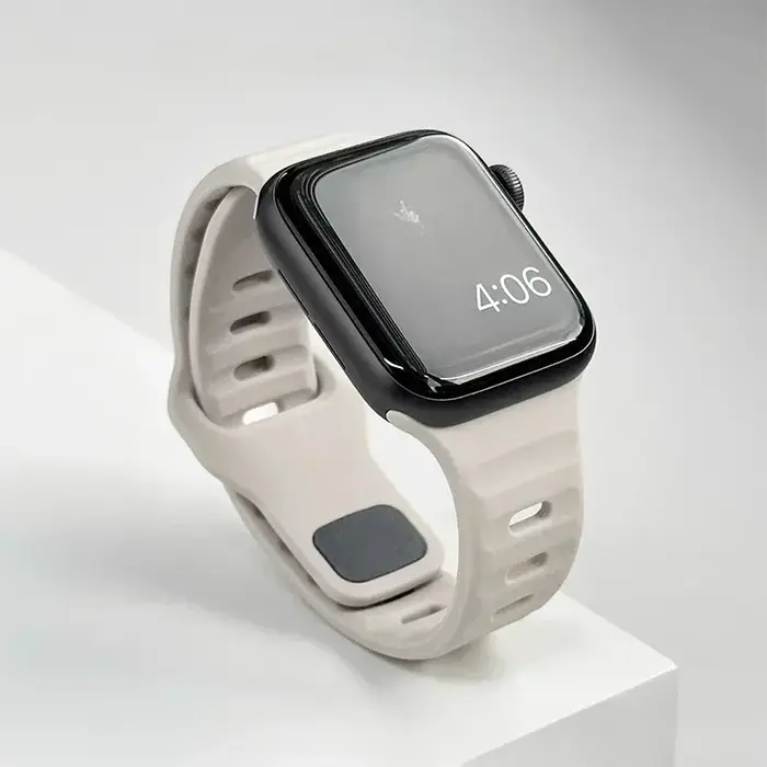 Bracelet en Silicone pour Apple Watch série 10, 46mm 42mm, 44mm 45mm 40mm 41mm, bracelet de sport iwatch 8 7 6 5 4 3 SE 9 Ultra 2 49mm