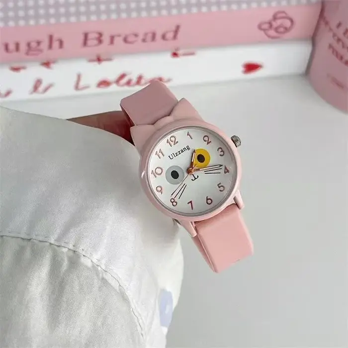 Montre pour enfants, style tendance, haute valeur ajoutée, pour élèves du primaire et du secondaire, montre à quartz simple et mignonne avec dessin animé