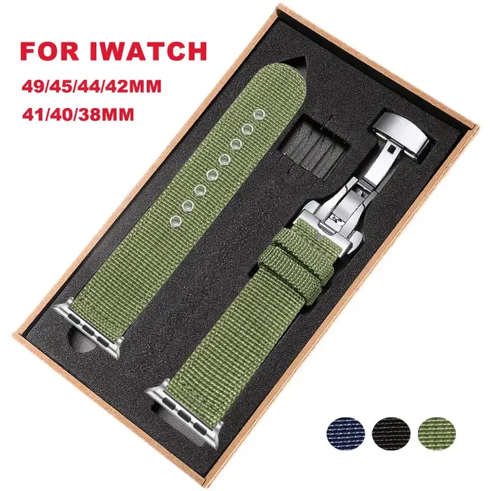 Bracelet en toile et Nylon pour Apple Watch