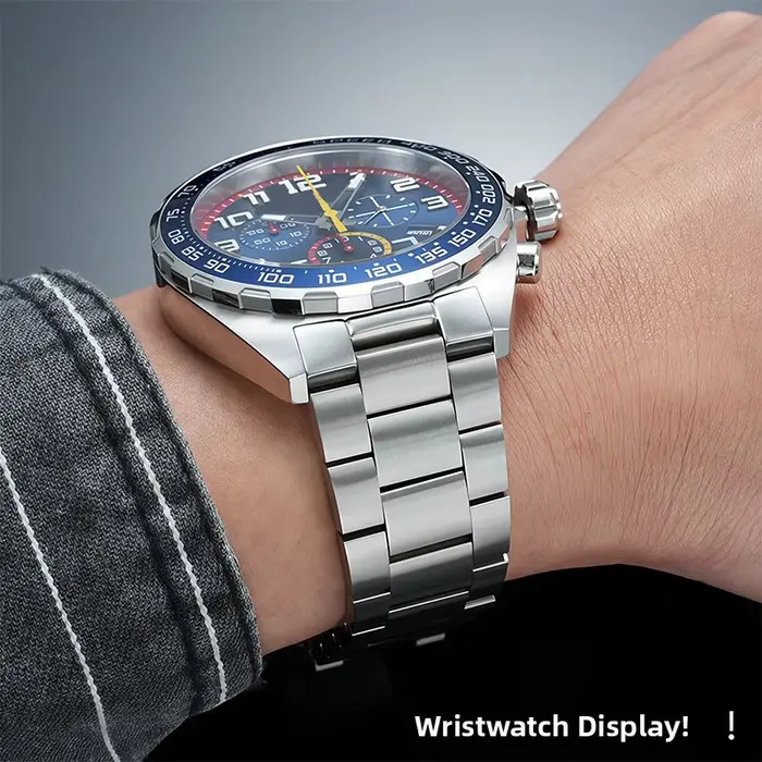 Bracelet de montre en métal pour hommes
