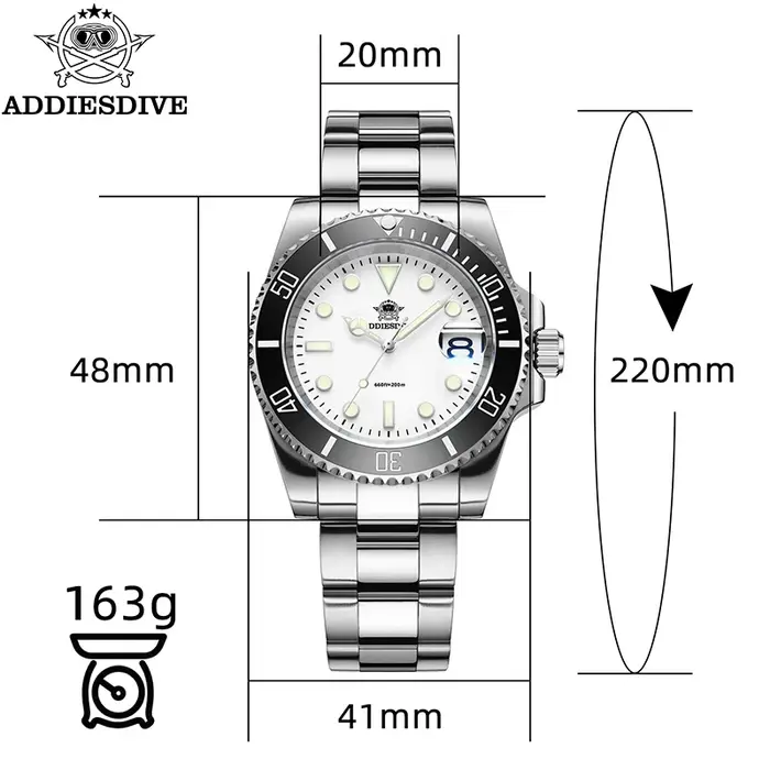 ADDIESDIVE – montre à Quartz de luxe pour hommes