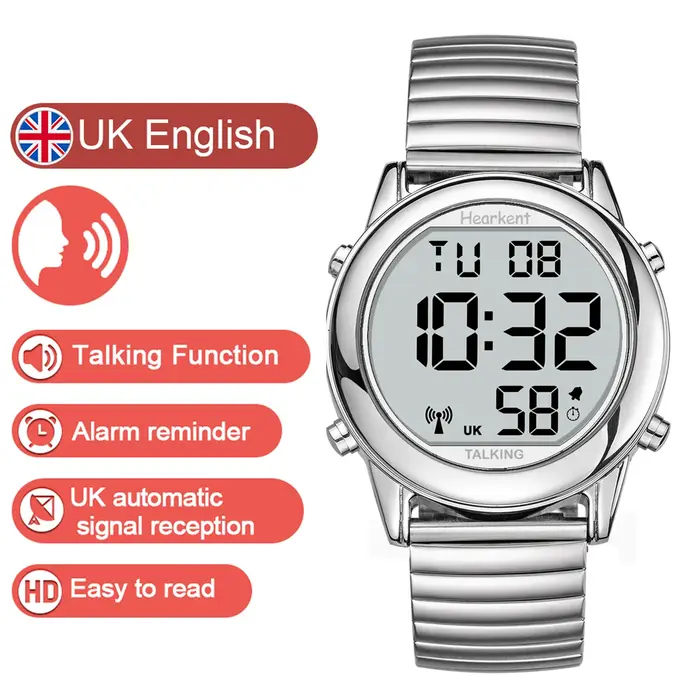 HEARKENT-Montre pour Homme, Accessoire Atomique, avec Radio Allemande/Anglaise, Horloge Solitaire, a