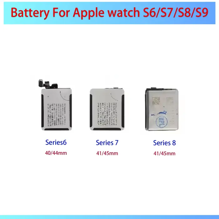 Batterie pour Apple Watch pour iWatch Series 6 7 8 9 Series6 S6 Series7 S7 Series8 S8 Series9 9 40mm
