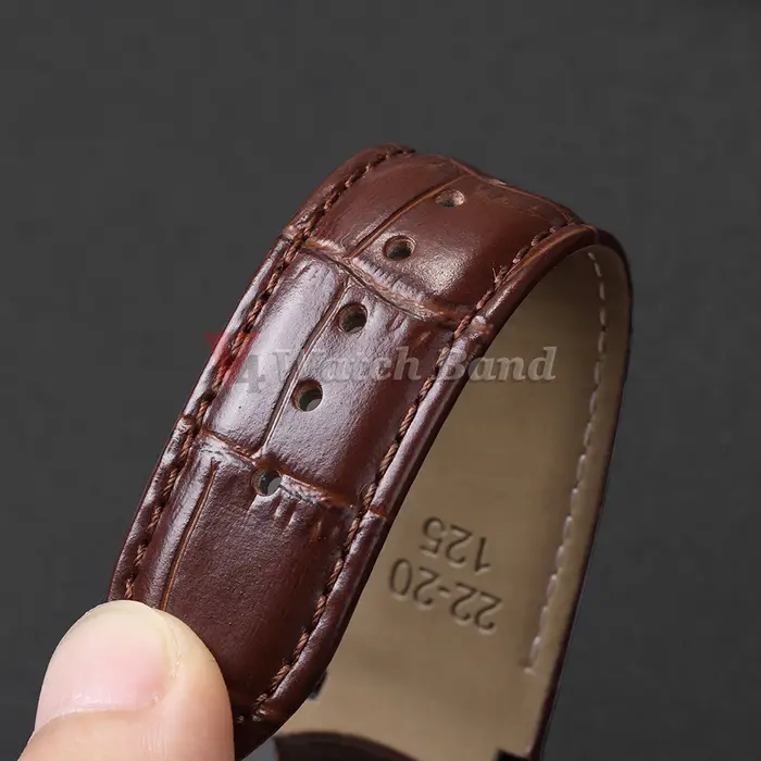 Bracelet de montre à extrémité incurvée pour ceinture