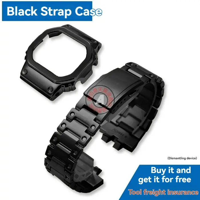 B5000 Mod kit boîte en acier inoxydable bracelet de lunette pour g-shock 3459 gmwb5000 kit