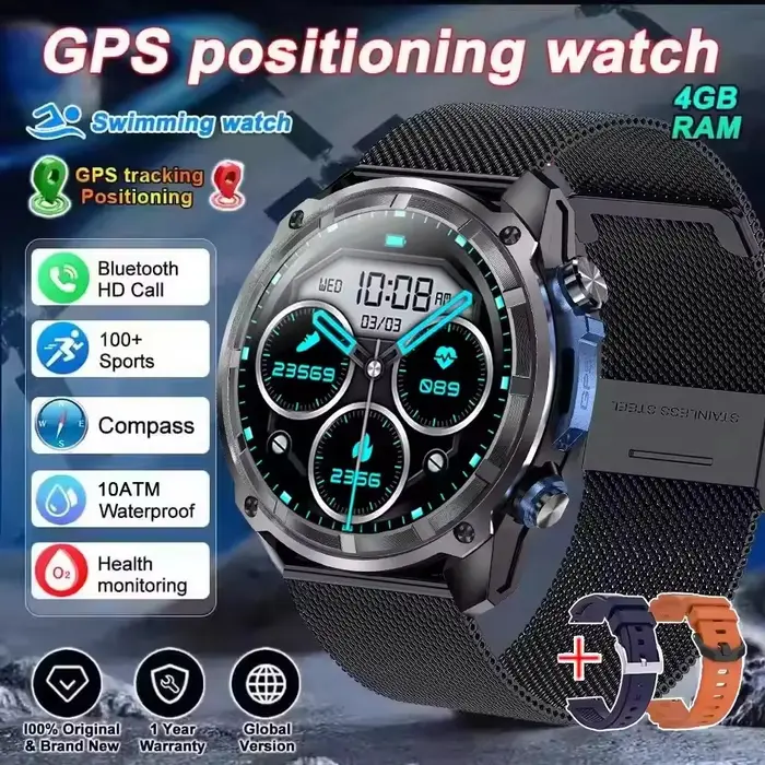 Montres intelligentes de plongée profonde pour homme