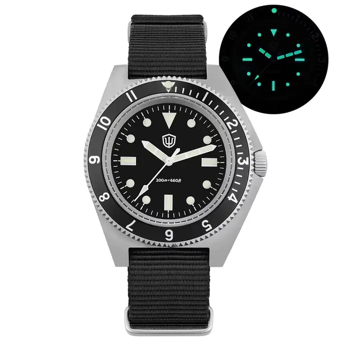 Watchdives-Montre-bracelet à quartz étanche, WD1972, VH31, mouvement à la seconde de balayage, crist