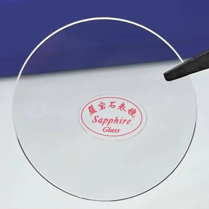 Verre de montre en saphir de remplacement, plat, épaisseur 1.0mm-1.2mm, diamètres 16-40mm, cristal t