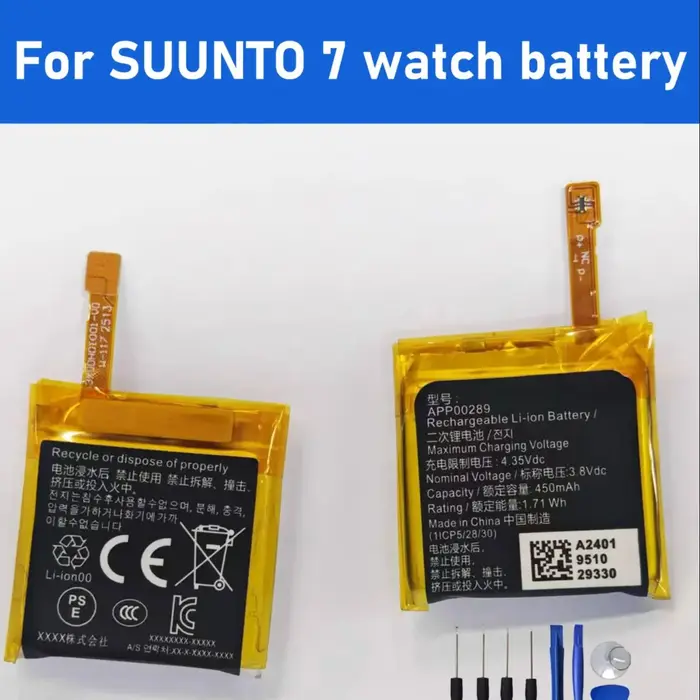 2025 AN EOTABACC 100% nouvelle batterie d'origine APP00289 pour SUUNTO 7 montre
