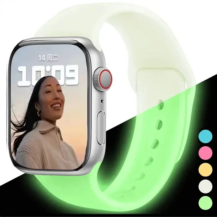 Bracelet lumineux en Silicone pour Apple Watch