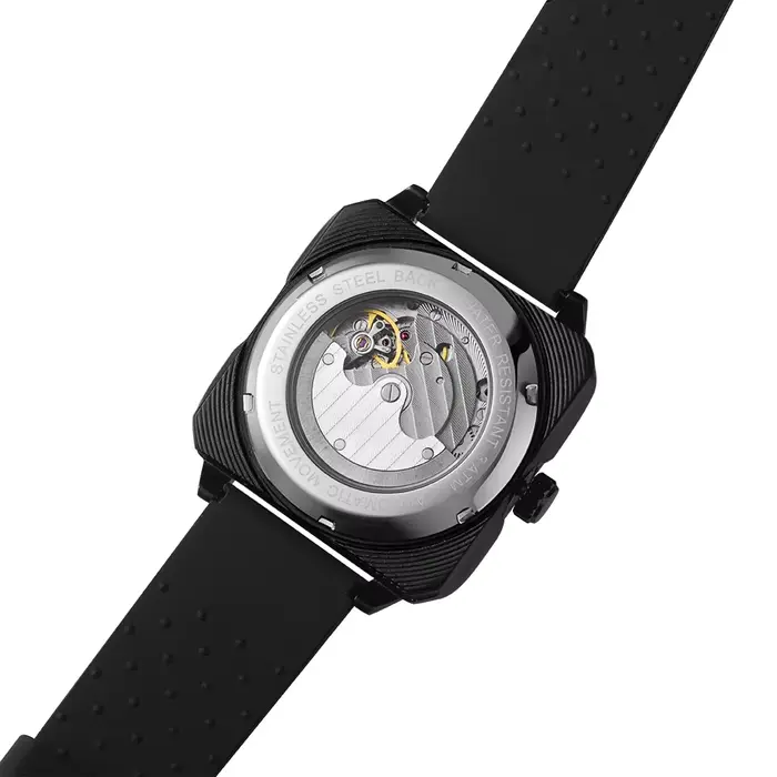 Montres pour hommes de marque supérieure montre-bracelet mécanique carrée de luxe originale étanche mouvement mouette