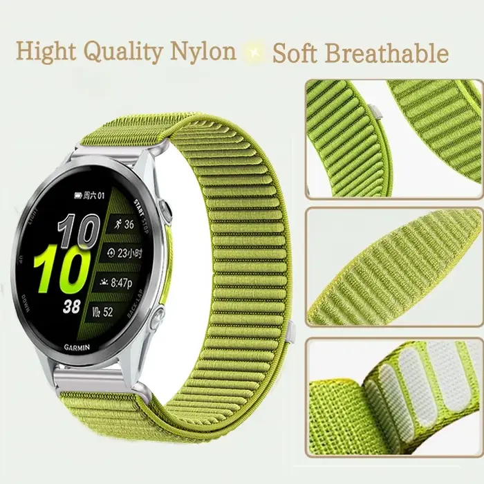 Bracelet en Nylon pour Garmin Forerunner 970 570 47/42mm 965 265 165 55 Venu 4 45/41mm