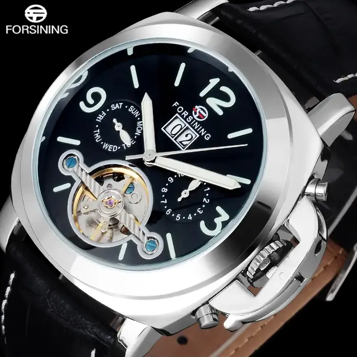 Forsining-Montre mécanique automatique pour homme