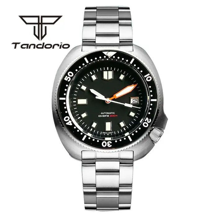 Montre de plongée automatique mécanique pour homme Tandorio 44 mm