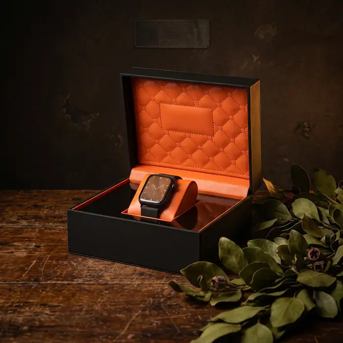 Boîte à montre de luxe en cuir PU