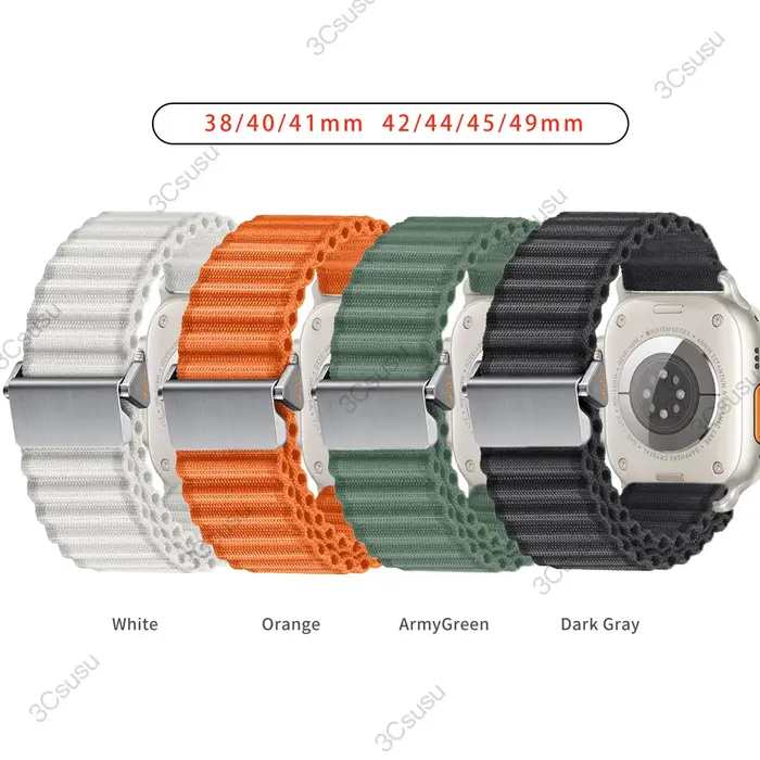 Bracelet de sport à boucle alpine pour Apple Watch Ultra 49mm 45mm 44mm 42mm 41mm 40mm 38mm
