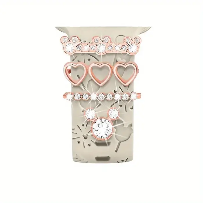 Adorables breloques de bracelet de montre sur le thème de la dessin animé et boucles décoratives pour une mise à niveau élégante de vêtements de poignet