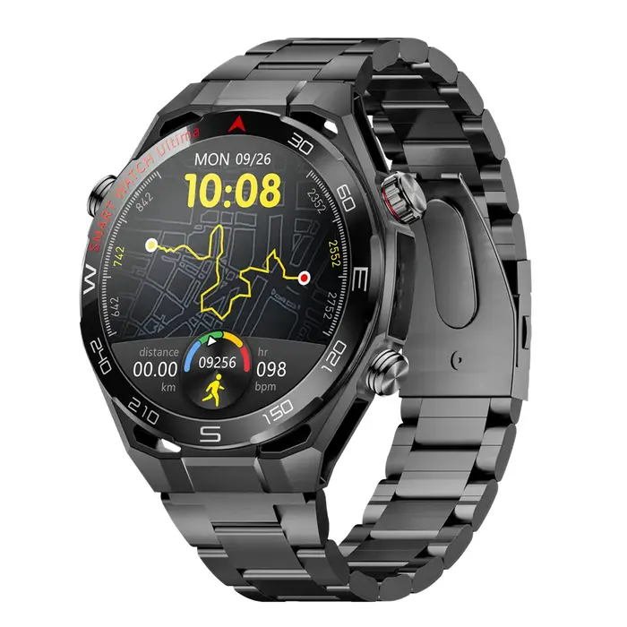 Montre connectée pour hommes, écran Amoled HD, suivi sportif en plein air, surveillance de la santé,