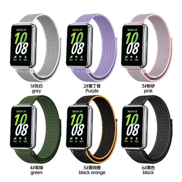 Bracelet à boucle en Nylon pour Samsung Galaxy Fit 3