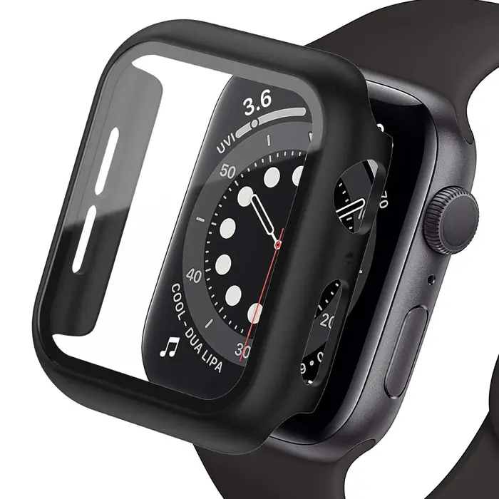 Coque de Protection d'Écran en Verre pour Apple Watch, Accessoire de 45mm, 41mm, 44mm, 40mm, 42mm, S