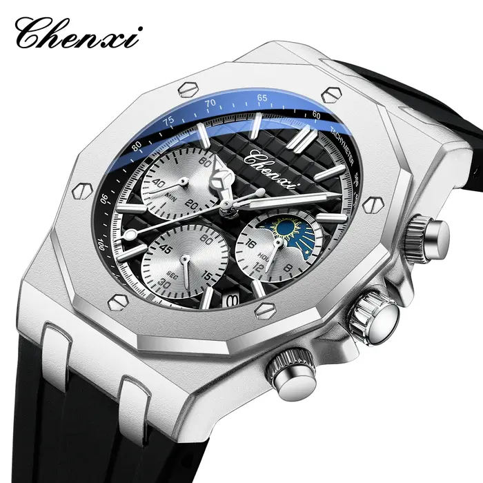 CHENXI Top marque montres de luxe pour hommes chronographe multifonctionnel Quartz