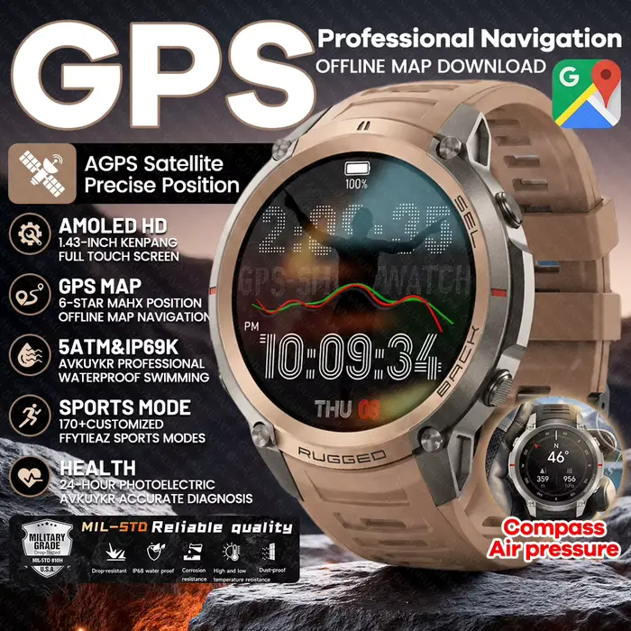 Montre connectée GPS intégrée