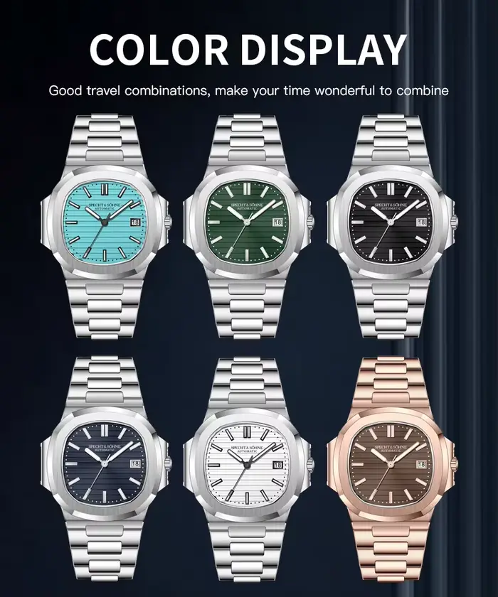 Specht & Sohne 2026 Nouvelles montres classiques pour hommes Montre automatique de luxe pour hommes Acier inoxydable Saphir 8215 Montre mécanique