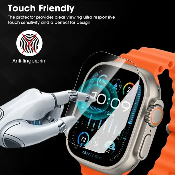 Verre HD d'installation facile pour Apple Watch Ultra 3/2/1