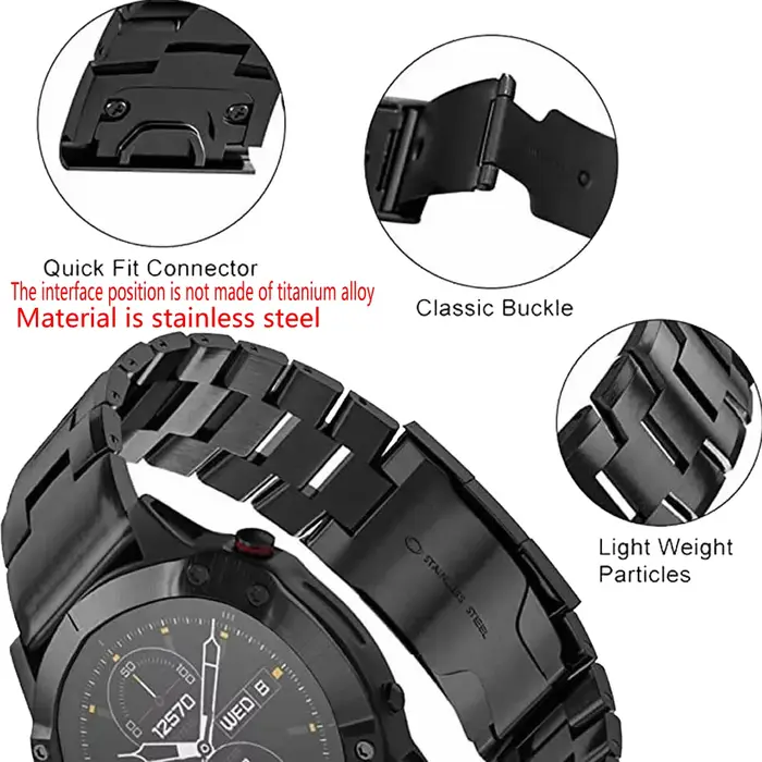 Bracelet de montre en alliage de titane à dégagement rapide pour Amazfit Falcon