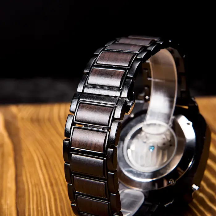 BOBO BIRD-Montre mécanique en bois pour homme