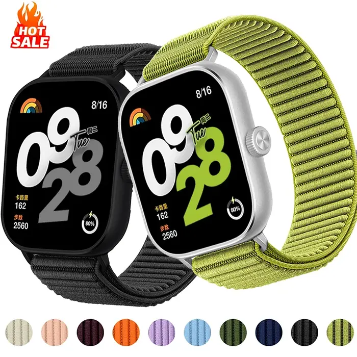 Pour montre Redmi 5 4 Bracelet à boucle en Nylon