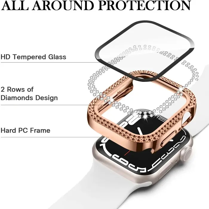 Coque en film diamant et film guatémaltèque pour Apple Watch