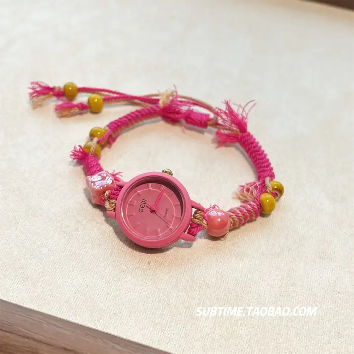 Montre de Style Bracelet Rose rouge pour femmes