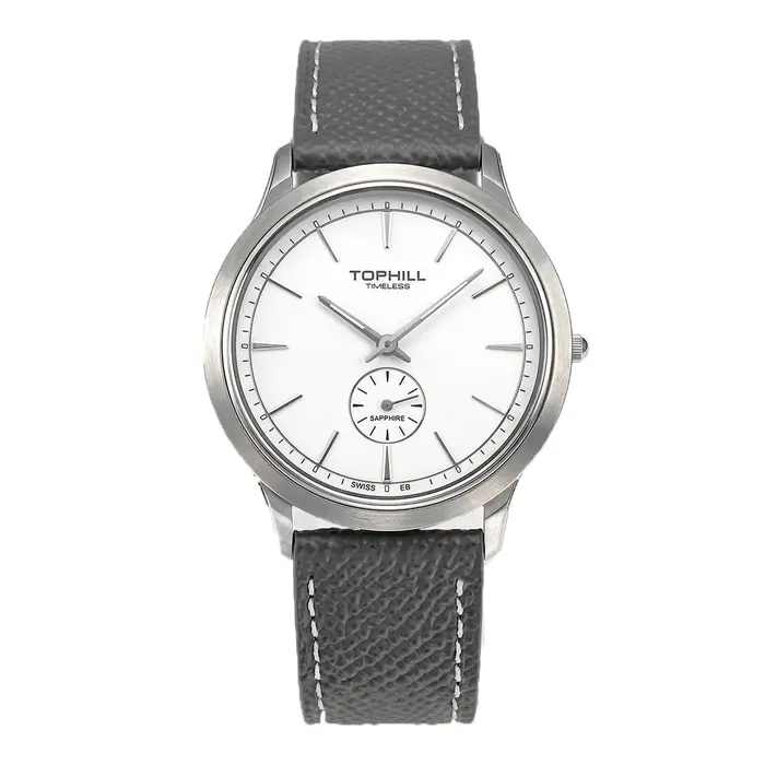 TOPHILL – montre pilote Vintage pour hommes, mouvement à Quartz, montre-bracelet ultra-fine, petit c