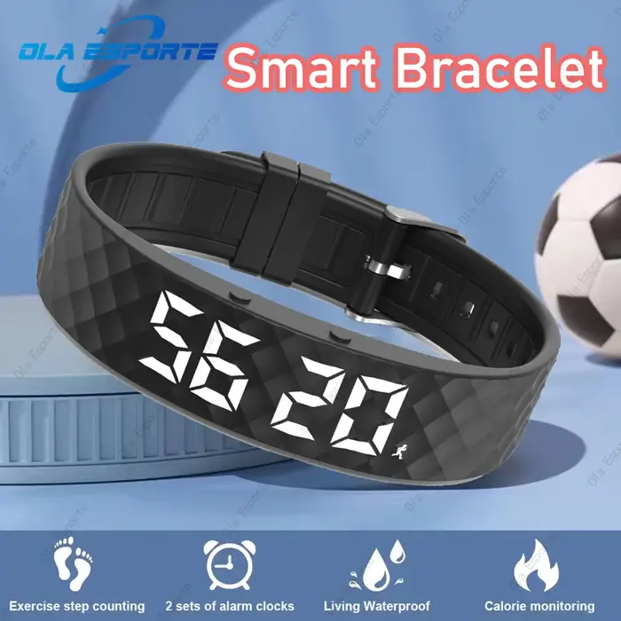 Bracelet Connecté Sportif Extérieur 2026 avec Alarme Vibrante