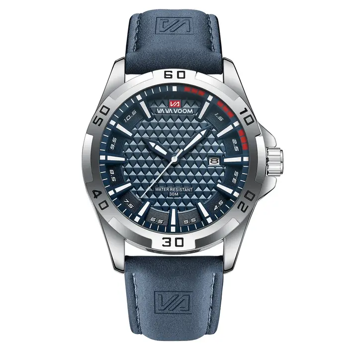 VA VA VOOM hommes Sport décontracté militaire Quartz calendrier montre-bracelet pour homme d'affaire