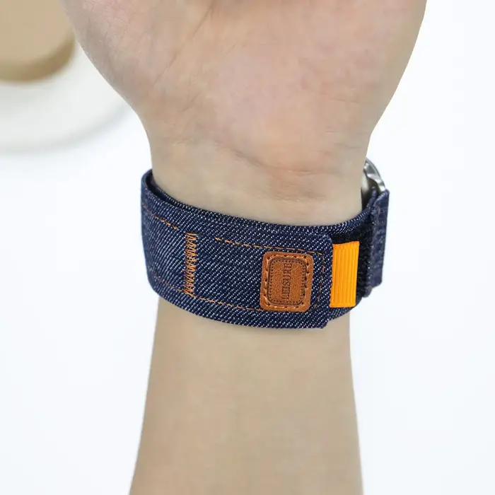 Bracelet à boucle en tissu tissé pour Apple Watch