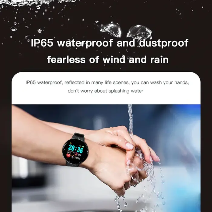 Nouvelle montre intelligente hommes femmes Bracelet Intelligent LED D18 Smartwatch étanche Smart écran tactile