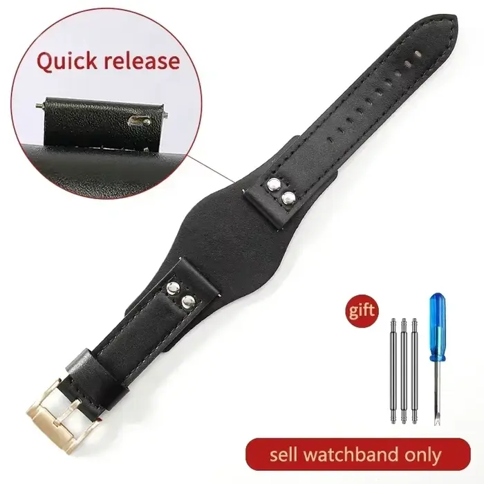 Bracelets de montre en cuir de vache véritable, souples et lisses, pour série Fossil Ch2565 Ch2891 F