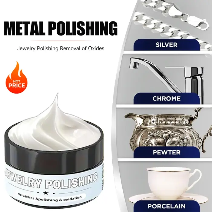 Pâte à polir pour montres, élimine l'oxydation et la ternissure, restaurateur multi-surfaces pour mo