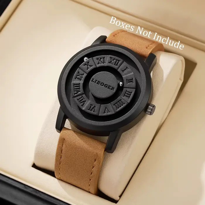 Mode Suspension magnétique hommes montres sport décontracté Roma cadran montres pour hommes horloge 