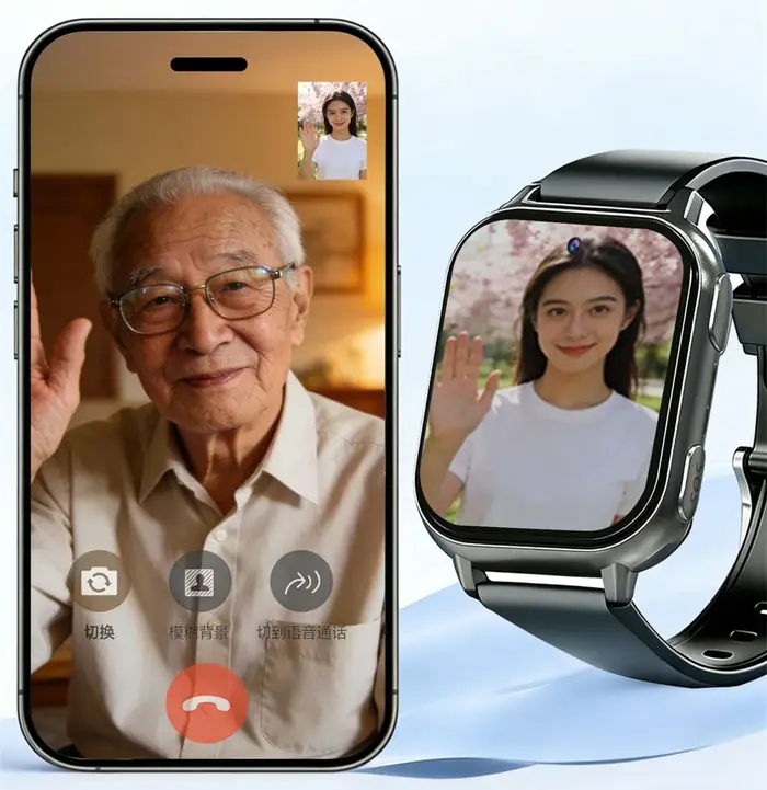 Montre GPS de détection de chute pour personnes âgées