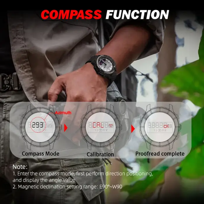 Montre numérique pour homme NORTH EDGE THARSIS