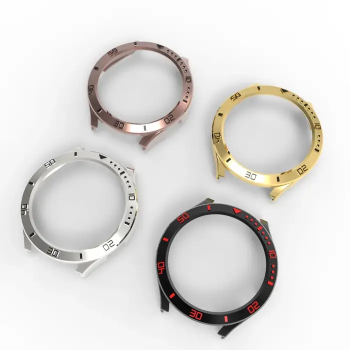 Cadran cadre lunette Mod couverture pour Samsung Galaxy montre 7 6 5 Pro PC plastique galvanoplastie demi-enveloppé pare-chocs 44mm 40mm 46mm