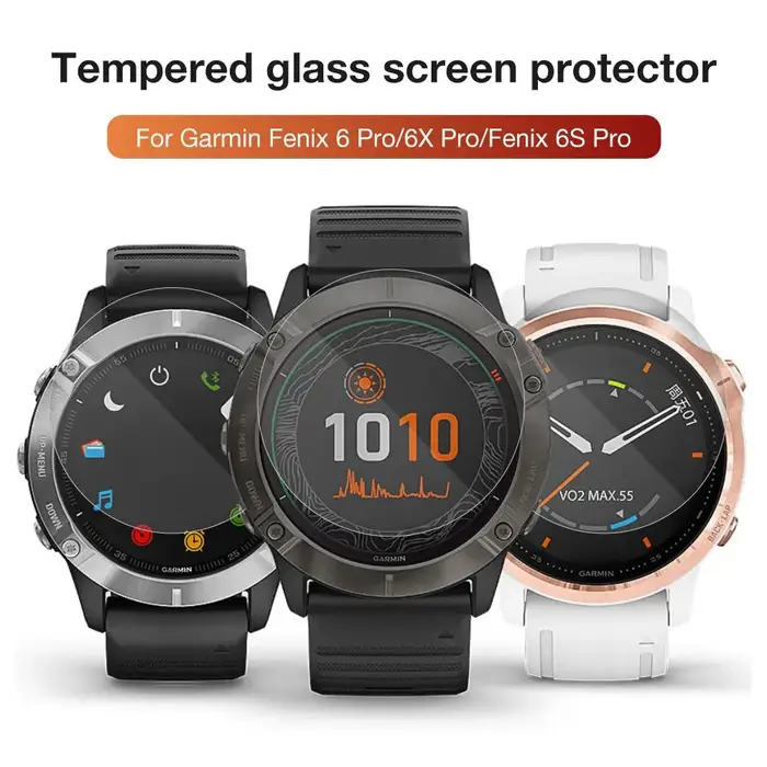 Verre trempé Premium 9H pour Garmin Fenix 7 7S 7X 6 6S 6X Pro 5S 5 Plus