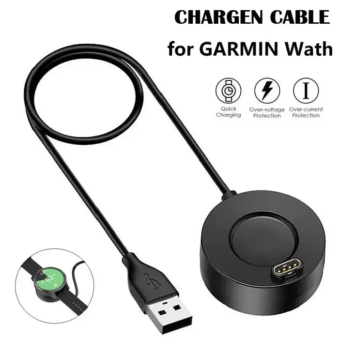 Câble de chargeur pour montre connectée Garmin Forerunner 165 265 255 965 955 245 158 55 Venu 2 Plus Tactix 7 Pro Swim 2