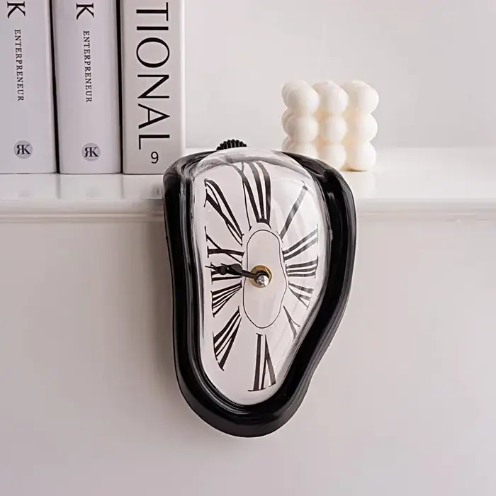 Horloge murale silencieuse à effet de fusion