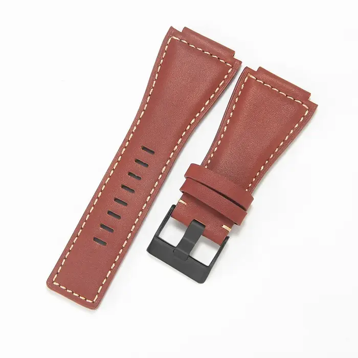 Bracelet de montre en cuir véritable pour Bell Ross BR01/BR03