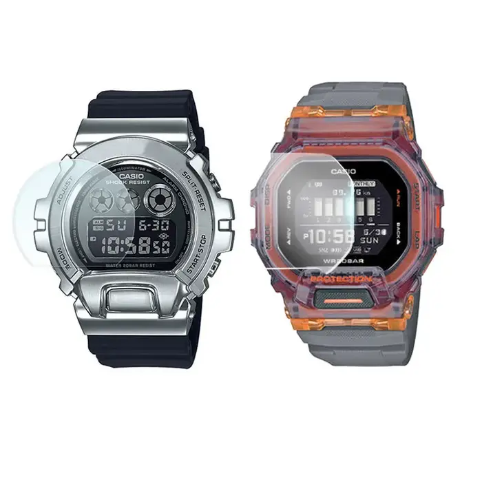 Film de protection d'écran en verre dur, pour montre Casio G-SHOCK GBD-200/DW-5600/GBX-100/GMW-B5000