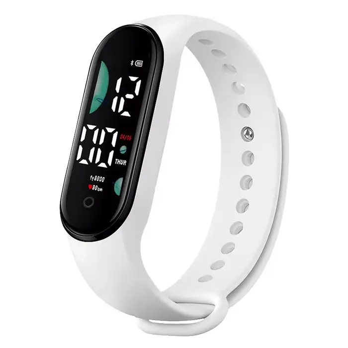 Montre de sport électronique LED montre-Bracelet numérique pour femmes mode décontracté Simple Silic